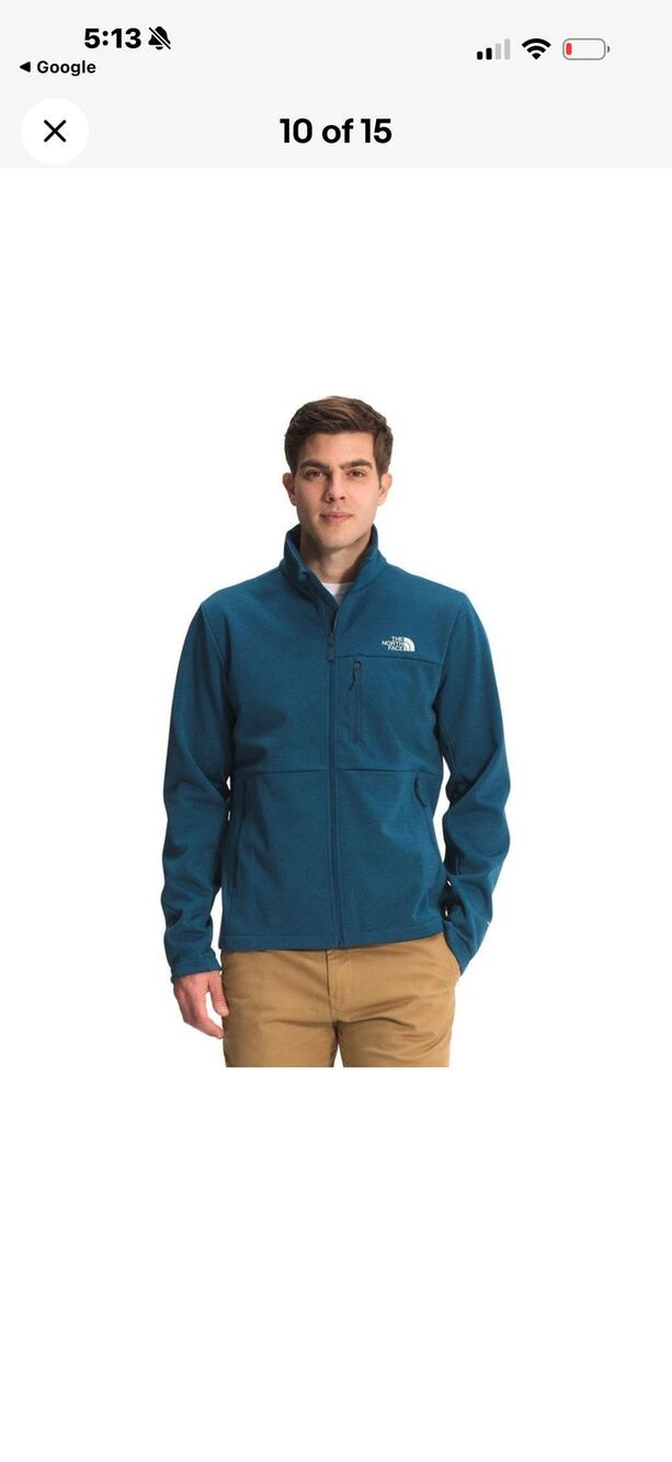 The North Face Sz L Men's Canyonlands Full Zip fleece jacket Casual Warm Outdoor
